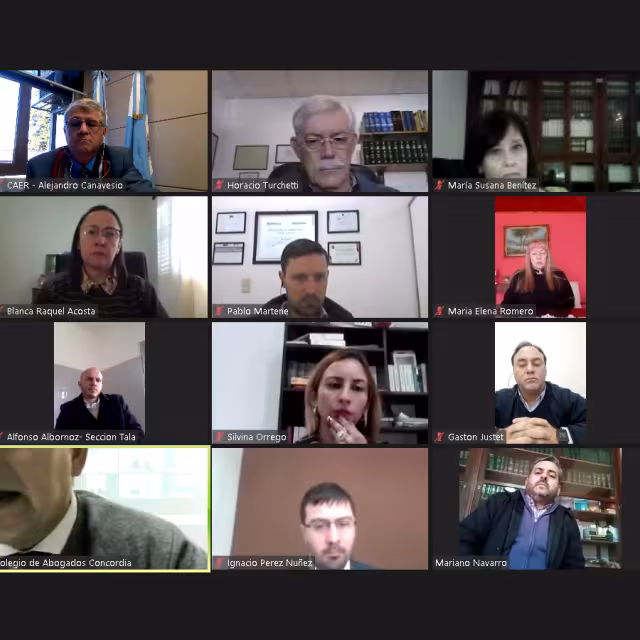 Se realizó un encuentro virtual entre el CAER, sus secciones y el STJ