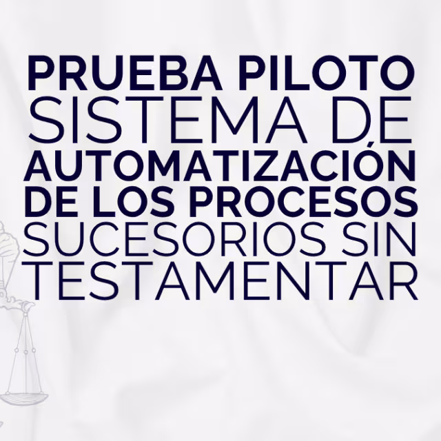 Prueba Piloto - Sistema de automatización de los procesos sucesorios sin testamentar