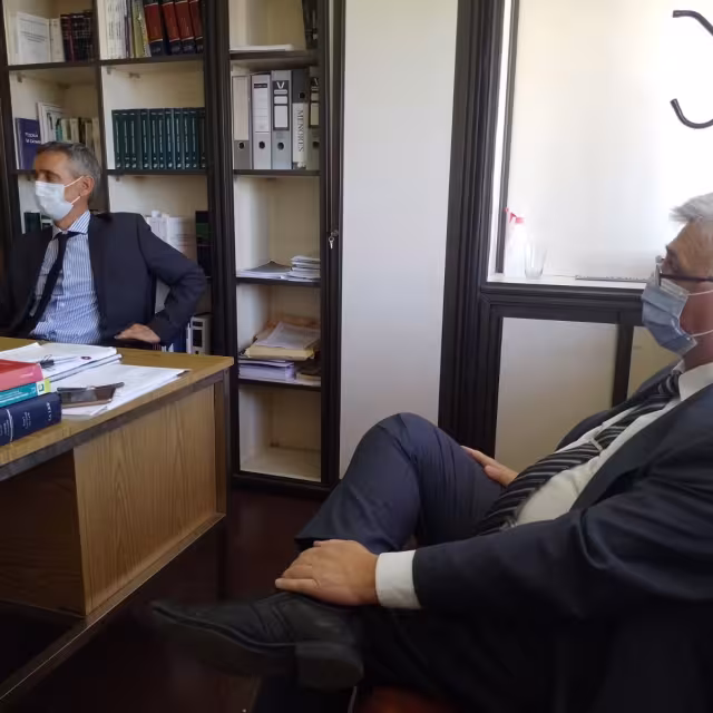 El presidente del Colegio de la Abogacía estuvo con la familia del doctor Peluffo