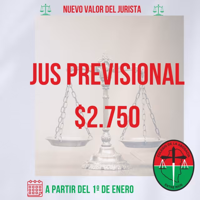 Nuevo valor Jurista a partir del 01 de Enero del 2023