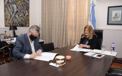 Se firmó un convenio con el Ministerio de Gobierno